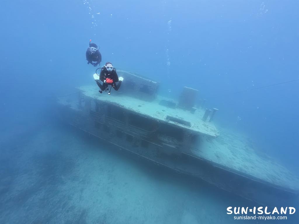 宮古島ダイビング 沈船 透視度30m 伊良部島 ダイビングスポット