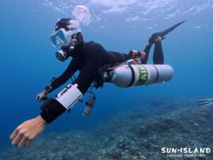 宮古島ダイビング サイドマウント 竹内修治 ガイド 地形 洞窟