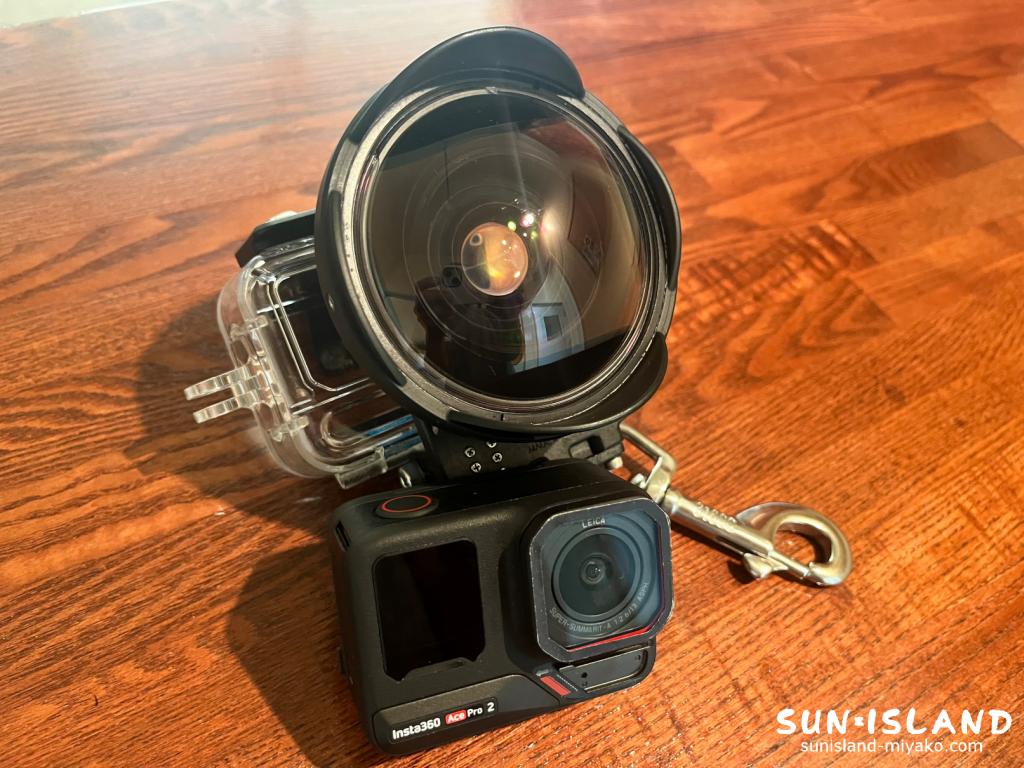 Insta360 AcePro2 INONセミフィッシュアイレンズ 水中撮影 アクションカメラ ダイビング 宮古島